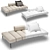 Luxury Henge Vertigo Sofa 3D model small image 3