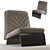 Sleek Contemporary Sofa 3D model small image 1