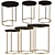 Dainna Nesting Tables: Stylish and Space-Saving 3D model small image 1
