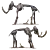 Mammoth Fossil: High-Res Skeleton 3D model small image 3