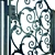 Elegant Iron Entrance Gate 3D model small image 2