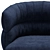 Stylish Natuzzi Couture Sofa 3D model small image 2