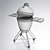 Green Egg Outdoor BBQ Grill 3D model small image 3