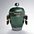 Green Egg Outdoor BBQ Grill 3D model small image 4