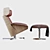 B&B Italia Almora Armchairs: Exquisite Design for Ultimate Comfort 3D model small image 3