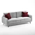 Modern Doimo Salotti Bristol Sofa 3D model small image 2