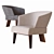 Elegant Minotti Small Armchair 3D model small image 3