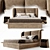 Elegant Bed & Table: Vittoria Frigerio Appiani & Contarini 3D model small image 6