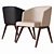 Luxury Minotti Creed Lounge Chair 3D model small image 2