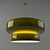Bohemia 84 Green Ceiling Lamp 3D model small image 1