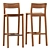 KOS Bar Chair: Sleek Design, Superior Comfort 3D model small image 2