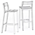 KOS Bar Chair: Sleek Design, Superior Comfort 3D model small image 3
