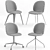 GUBI Beetle Chairs: Stylish & Functional Seating 3D model small image 7