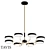 Sleek TAVIS 8x Ceiling Lamp 3D model small image 1