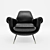 Minotti Albert & Ile Armchairs: Vintage Flair and Retro Chic 3D model small image 2