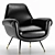 Minotti Albert & Ile Armchairs: Vintage Flair and Retro Chic 3D model small image 3