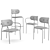 GUBI Coco Chairs: Modern Elegance in Every Seat 3D model small image 5