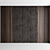 Luxury Velvet-Wrapped Wood Panel Set 3D model small image 1