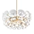 Sleek Glass Disc Chandelier 3D model small image 1