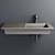 Era Wall-Hung Washbasin - Stylish Ceramic Design 3D model small image 4