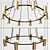 Elegant Ring Chandelier 3D model small image 2