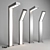 Sleek Stainless Steel LED Pathway Light 3D model small image 2