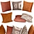 Elegant Plush Sofa Cushions 3D model small image 1