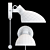 Modern Rotatable Wall Lamp 3D model small image 3