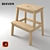 Versatile Birch Ladder Stool 3D model small image 1