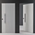 Sleek Wood Frameless Door 3D model small image 4