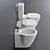 Connect Collection: Close Coupled Toilet 3D model small image 2