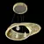 Elegant Mobius Chandelier: Contemporary Lighting 3D model small image 1