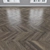 Vintage Oak Parquet: Herringbone, Linear, Chevron 3D model small image 4