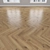 Versatile Oak Parquet: Herringbone, Linear & Chevron 3D model small image 3