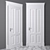 Elegant Classic White Door 3D model small image 1