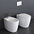 Ideal Standard Dea Collection WC & Bidet 3D model small image 1