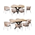 4union Dining Set: Elegant, Modern, and Functional 3D model small image 1