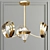 Elegant Golden ISTAN Chandelier 3D model small image 5