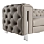 Vincent Modern Italian Sofa 3D model small image 4