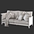 Elegant 480K Poly Sofa 3D model small image 3