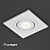 Versatile Square Furniture Luminaire 3D model small image 1