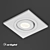 Versatile Square Furniture Luminaire 3D model small image 2