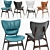 Sleek Dumbo Lounge Chair 3D model small image 1