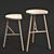 Sleek Puccio Stool: Impeccable Design 3D model small image 3