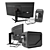 Ultimate Gaming Bundle: Monitor, PC, Mouse, Keyboard 3D model small image 2