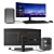 Ultimate Gaming Bundle: Monitor, PC, Mouse, Keyboard 3D model small image 3