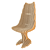 Elegant Parametric Plywood Chair 3D model small image 1