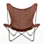 Elegant Mariposa Leather Chair 3D model small image 2