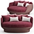 Giorgetti All Around Loung: The Perfect Lounging Companion 3D model small image 2