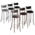 Modern Bar Stool in 6 Colors | 3DsMax Archive 3D model small image 1